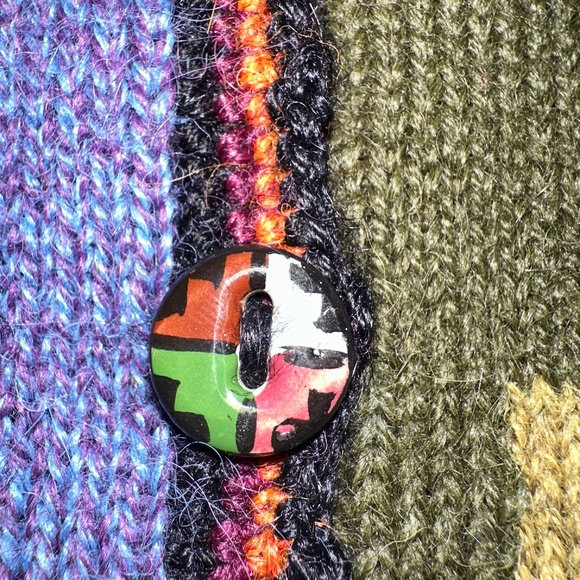 Premium Alpaca Hand Knit Cardigan Sweater Size S - Picture 7 of 9